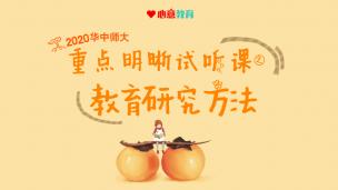 2020华中师大教育学重点明晰试听课之教育研究方法